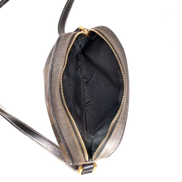 FENDI Vintage Pequin PatternCrossbody Shoulder Bag – Brown Striped Canvas - Picture 13 of 13